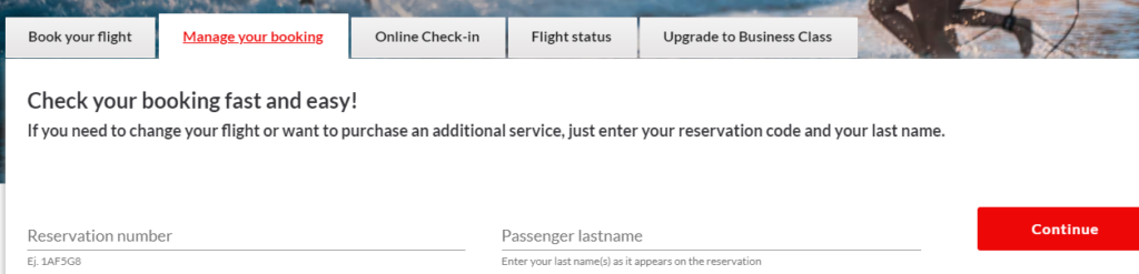manage Avianca airlines booking